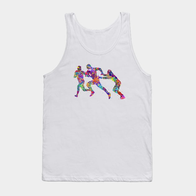 Rugby player team Tank Top by Yahya Art